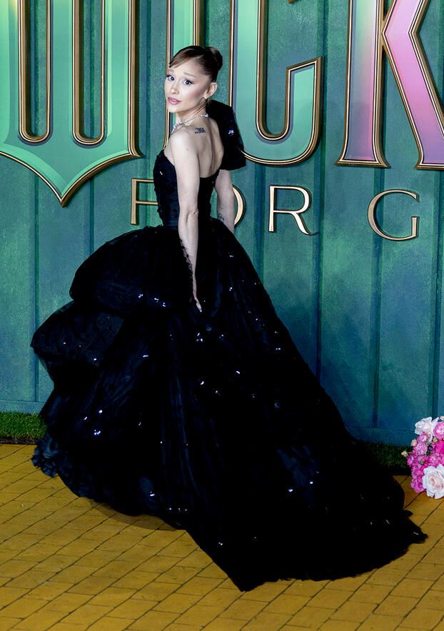 Ariana Grande attending the Wicked For Good European Premiere